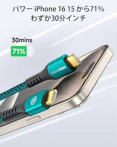 USB Type C ケーブル【2M/2本】Sweguard USB C-C ケーブル【PD& QC3.2対応 100W急速充電】iPhone15 Pro Max,iPhone16 Pro Max,MacBook Pro/Air iPad Pro、Samsung Galaxy S24/S23/S22/S21/S20,Sony,Google Pixel,usb c機器と互換性があり(グ