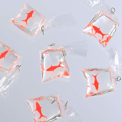 [ファイニエ] チャーム 金魚 チャームパーツ 金魚すくいでとれた金魚 6個(gè) カン付き ストラップパーツ アクセサリーパーツ AP1873