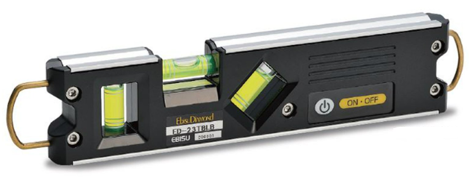 エビス(EBISU) 水平器 トビ・ライトレベル ED-23TBLB 足場組立用 ブラック