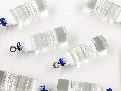 [ファイニエ] チャームパーツ ドリンク 10個(gè) 水の入った円形ペットボトル調(diào) カン付き チャーム ピアスパーツ イヤリングパーツ アクセサリーパーツ AP1430