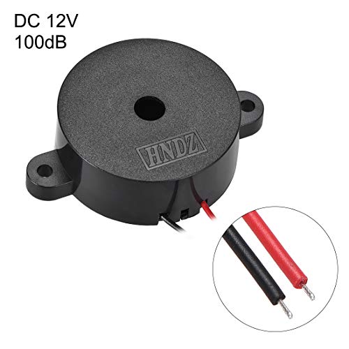 uxcell アクティブ電子ブザー DC 12V ビープスピーカー アラームサウンダー 断続的な音 1個