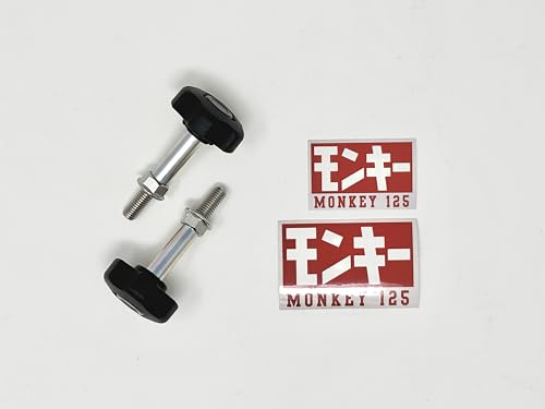【日本製】CASA NORD モンキー125用シートノブ（ブラック）オリジナルステッカーS・Mサイズ各1枚付き