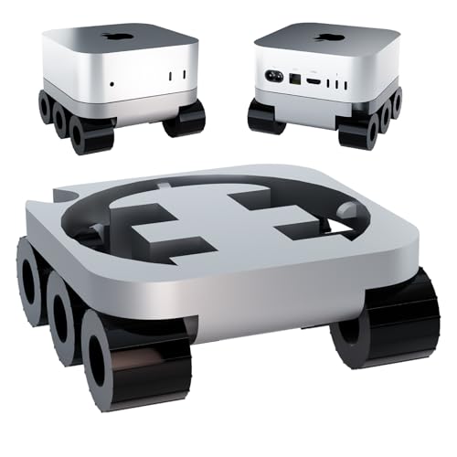 Dododigital Pro Mac Mini M4用スタンド、3 Dプリン、 放熱、 卓上用スタンド、ホコリ防止装置、火星探査機をモチーフにしたユニークな形状 -ブラック (ブラック)