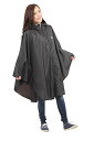 OUTDOOR レインポンチョ 男女兼用 Mサイズ ブラック 撥水加工 527043004