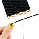 SITEDAN ネイルブラシ 極細 ネイル筆 50本 ジェルネイルブラシ 線を引くペン 使い捨て ネイルアート道具 ジェルネイル ライナー ネイルペン