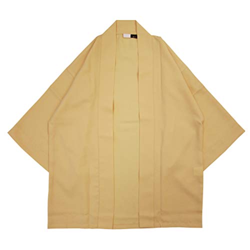 [Happi.Tokyo] 綾織はっぴ（法被・ハッピ・半被）｜ペールオレンジ｜Plain Happi｜祭り イベント フェス 販促 ファッション｜大人用