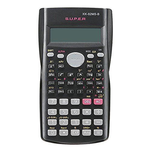 zmart 2行表示 関数電卓 82MS 多機能 科学 数学 教育用 ハンドヘルド 82MS-B ポータブル 多機能 電卓