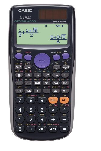カシオ 関数電卓 微分積分・統計計算・数学自然表示 394関数・機能 fx-375ES-N ブラック(2)