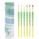 ネールアートペンネイル筆 極細 6本セット ネイルブラシセット ネイル筆セット ジェルネイル用筆セットジェルネイルブラシ 極細 ライナー 平筆 ラウンド オーバル フレンチ ブラシ ドット