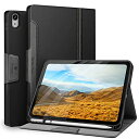 Antbox iPad 第11世代 ケース(A16) 第10世代 ケース 10.9インチ 高級ソフトPUレザー製 ひび割れ防止 耐衝撃 アップルペンシル収納可 オートスリープ&スタンド機能付き 全面保護 (ブラック)(2)