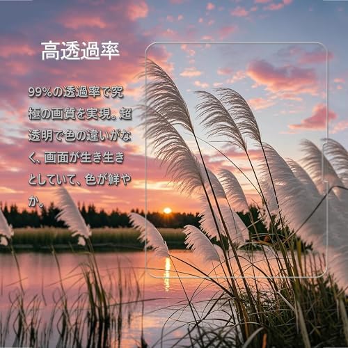 KPNS 【2枚入り】iPad Pro 11 インチ 2024 第5世代 (M4) ガラスフィルム (2枚) 国産硝子素材製 全面保護 強化ガラス 保護 フィルム