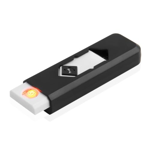 zmart USB充電式 電子ライター 黒 タバコ 風に強い ガス不要 ラズマライター USBライター 充電式ライター 電子ライター アークライター ガス不要ライター 防風ライター USBライター 電熱ライタ