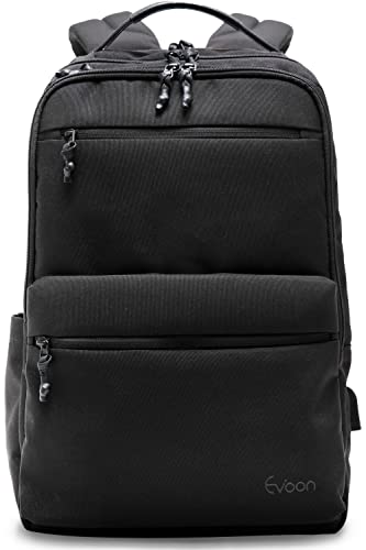 [Evoon] マルチビジネスリュックair ビジネスリュック メンズ レディース 900g 軽量 撥水加工 リュックサック バックパック 人気 15.6インチ ブラック(4)