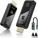 ワイヤレスHDMI 無線 送受信機セット小型 拡張モード 4台増設可能 収納に便利 無線化 30m安定転送距離 1080P/5Ghz WIFI&設定不要 映像音声同期出力 TV/PC/Mac/Laptop/Window/カメラ/監視カメラなど対応
