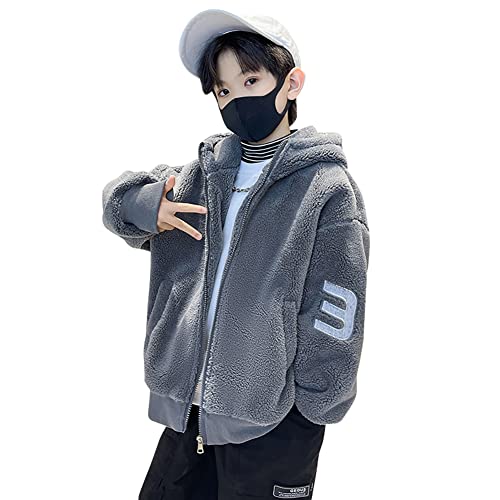 [ANGELCITY] ボアジャケット 男の子 ボアコート キッズ フリースジャケット 子供服 もこもこ パーカー ボアコート ブルゾン ボア 子供 ボーイズ コート ジャンパー ジャケット 厚手 暖かい おし
