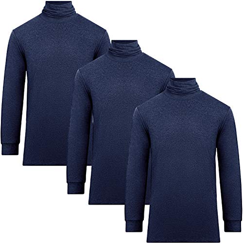 [fun.] WARMACTIVE メンズ タートルネック 3枚セット NAVY M 帝人フロンティア企画