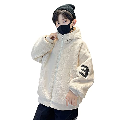 [ANGELCITY] ボアジャケット 男の子 ボアコート キッズ フリースジャケット 子供服 もこもこ パーカー ボアコート ブルゾン ボア 子供 ボーイズ コート ジャンパー ジャケット 厚手 暖かい おし