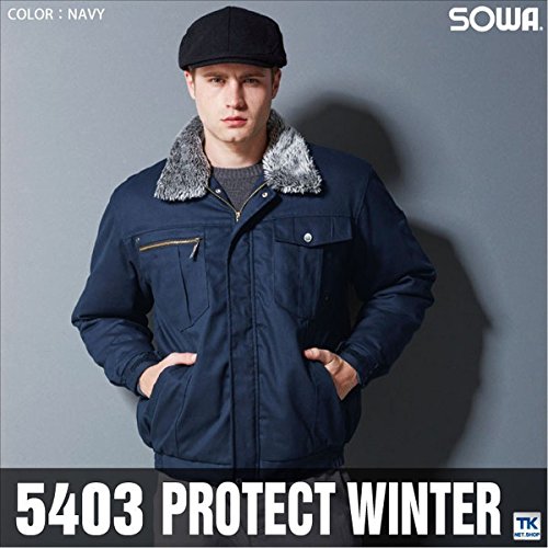 sowa(ソーワ) 防寒ブルゾン 綿100％ PROTECT WINTER 防寒ジャンパー sw-5403 ネイ...