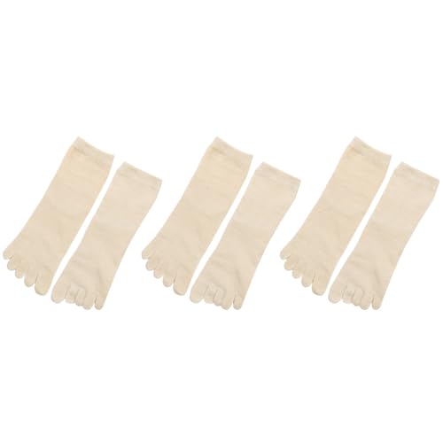 [SIL-VENDER] 5本指ソックス シルク100% 3足セット 靴下 ソックス 冷えとり靴下 冷え取り靴下 レディース 22-25cm 重ね履き インナーソックス 重ね着 足元 冷え 対策 グッズ あったかグッズ 就寝用