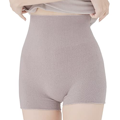 [ツーハッチ] もこもこ腹巻きパンツ 温活 腸活 防寒 冷え防止 ハイウエスト s116b F モーヴピンク