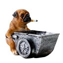 RERACO 灰皿 パグ ブルドック 工事 犬 キャラクター テーブル用灰皿 卓上灰皿 大容量 おもしろ 卓上 フレンチブルドッグ 小銭入れ (パグ灰皿)(3)