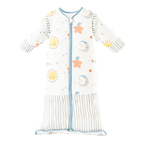 [MOMSMENU] スリーパー赤ちゃん ふわふわであったかいスリーパー 冬 2.5Tog 綿 取り外し可能 袖付き 可愛い 長く使える 新生児から36ヶ月