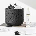 CJDUA アロマストーンセット ストーンディフューザー アロマディフューザー 天然石300g アロマオイル10ml クレーター模様のカップ 白水晶 黒曜石 クリスマス/バレンタイン/誕生日プレゼント(4)