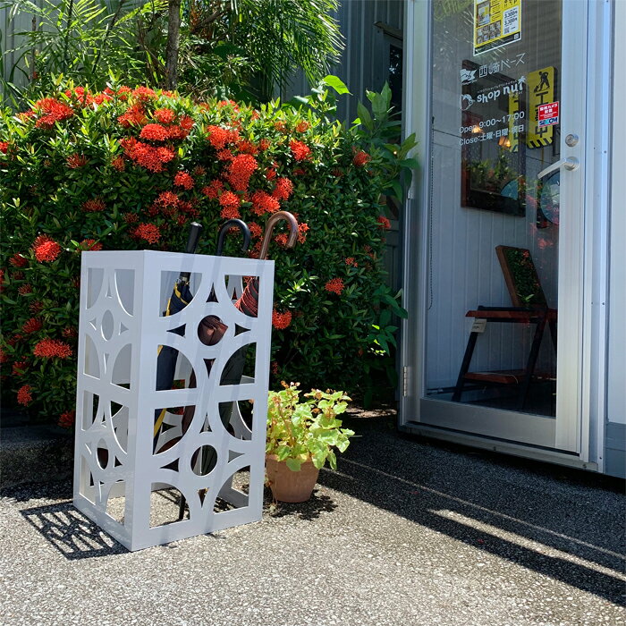 花ブロックBOX Lサイズ アルミ製 看板 ゴミ箱 傘立て 植木鉢カバー hanabox-L0001 [3]