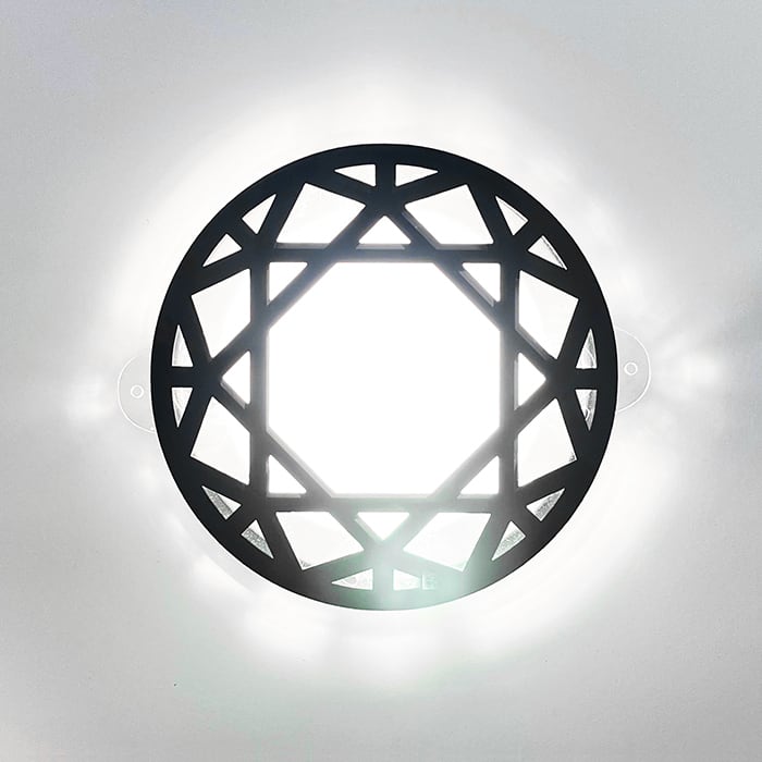 ダウンライトキャップ LEDライト専用 ダウンライト 装飾 照明 LED ライト 電飾 デコレーション 取付 リフォーム 店舗 マンション 飾り付け デコレーション 玄関 飾り付ける DIA01 dlc-0040