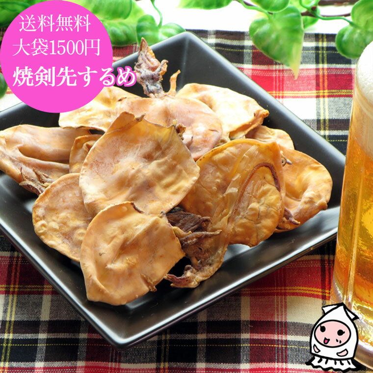 珍味 おつまみ 乾き物 お徳用【 ゆうパケ送料無料 】焼き剣先するめ 95g 大袋1500円ポッキリ ...