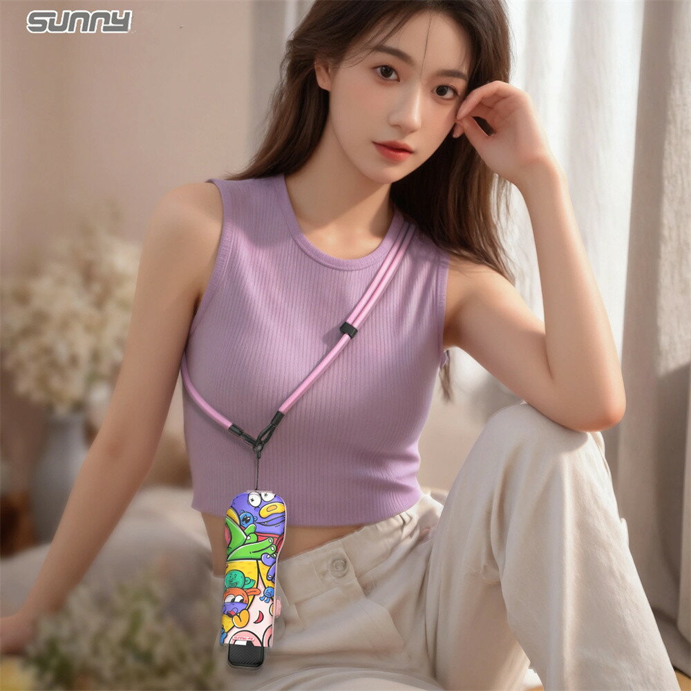 Sunny カラフル保護蓋 漫画 ジンバルカメラプロテクター 分解不要 保護カバー フィルター収納 Osmo Pocket 3用