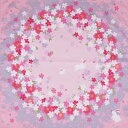 綿小ふろしき さくらの輪小サイズ(50cm) / 綿100%風呂敷 お洗濯OK♪ウサギと桜/さくら/春/お弁当包み・模様替え【楽ギフ_包装選択】 【楽ギフ_のし宛書】