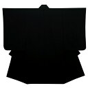 日本製 正絹 高級 七五三男児四ツ身きもの（長襦袢付き）正絹仕立て上がり着物黒、黒地に地紋があります。