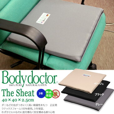 ボディドクター Bodydoctor ザ・シート 腰痛 や長時間の オフィス ワーク 運転 をされる方に 天然素材 ラテックス 発泡ゴム100%腰用 座布団 クッション 腰枕 腰まくら 骨盤クッション グッズ