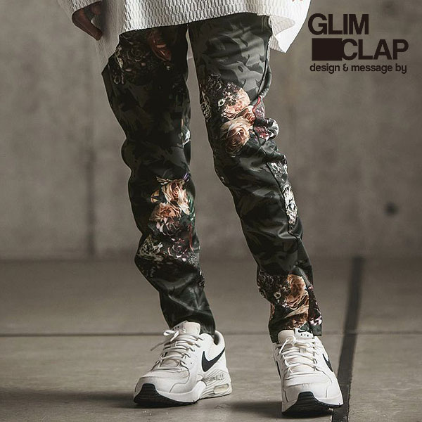 2024 春夏 1st 先行予約 6月下旬〜7月上旬入荷予定 グリムクラップ GLIMCLAP Jersey fabric pants -24spring& summer new botanical pattern- 16-009-gls-ce メンズ パンツ 送料無料 キャンセル不可