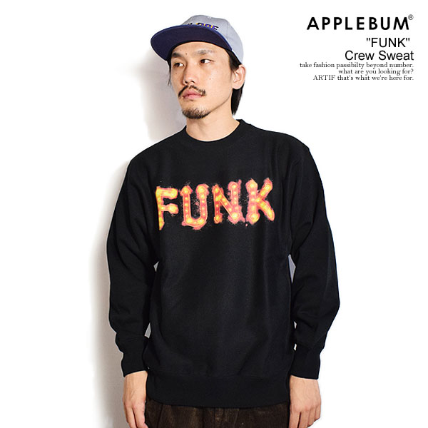 アップルバム APPLEBUM "FUNK" Crew Sweat ea2420401 メンズ スウェット トレーナー ヘビーオンス ビッグシルエット 送料無料 ストリート