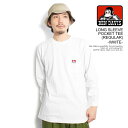 xfCrX BEN DAVIS LONG SLEEVE POCKET TEE(REGULAR) -WHITE- c-23780029w Y TVc  T |PbgTVc Xg[g