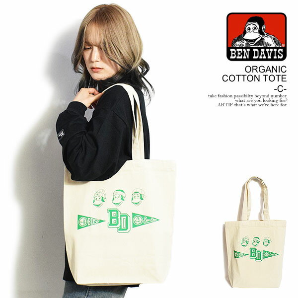 楽天niskyベンデイビス BEN DAVIS ORGANIC COTTON TOTE - C bdw-8379c メンズ トートバッグ バッグ エコバッグ キャンバス ストリート