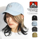 ベンデイビス BEN DAVIS WASHED CANVAS LONG BRIM CAP (スクエア刺繍) bdw-8693 メンズ キャップ ローキャップ ウ...
