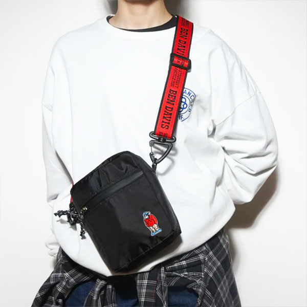 ベンデイビス BEN DAVIS LOGO TAPE SHOULDER bdw-8475 ショルダーバッグ バッグ カバン ミニバッグ テープショルダー 送料無料 ストリート