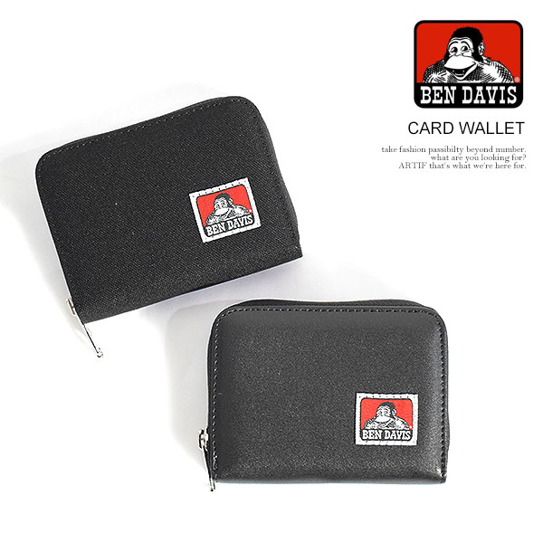 U, 吉 - ベンデイビス BEN DAVIS CARD WALLET bdw-8491 メンズ カードケース 財布 ウォレット 2つ折り 小銭入れ ミニウォレット 送料無料 ストリート