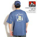 ベンデイビス BEN DAVIS CASSETTE PLAYER EMB TEE -BLUE GRAY- c-25580020b メンズ Tシャツ 半袖Tシャツ オーバーサイズ 送料無料 ストリート