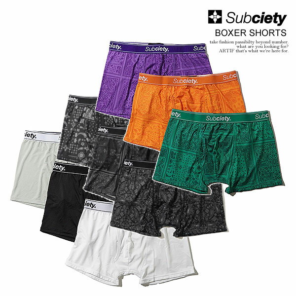 楽天nisky30％OFF SALE セール サブサエティ SUBCIETY BOXER SHORTS 105-49292b subciety メンズ パンツ ボクサーパンツ 送料無料 ストリート