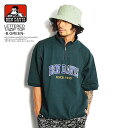 30OFF SALE Z[ xfCrX BEN DAVIS LETTERED 1/4ZIP TOP -B.GREEN- c-2580051g Y fB[X gbvX  n[tWbv  Xg[g