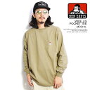 ベンデイビス BEN DAVIS WIDE L/S POCKET TEE -MOCHA- c-2780025m メンズ レディース Tシャツ 長袖 ロンTストリート