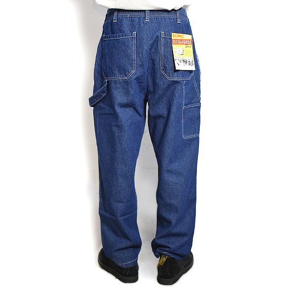 ビッグマイク BIG MIKE DENIM PAINTER BELT EASY PANTS -D.INDIGO- 102517000d メンズ パンツ デニムパンツ ペインターパンツ 送料無料 ストリート