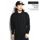 30％OFF SALE セール コアセルベート COACERVATE Waffle loose L/S Crew -BLACK- 2223-037ssb メンズ Tシャツ ロンT ワッフル カットソー 長袖 送料無料 ストリート