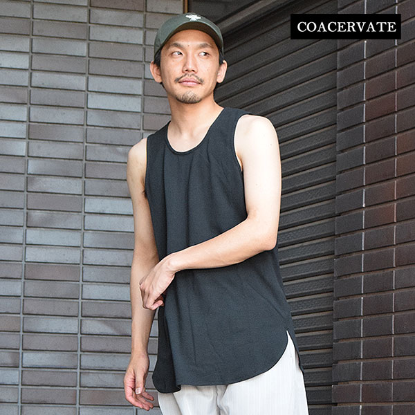 コアセルベート COACERVATE SPAN FRAISE TANK TOP coa-627tms メンズ タンクトップ インナーウェア ロングタンクトップ 送料無料 ストリート