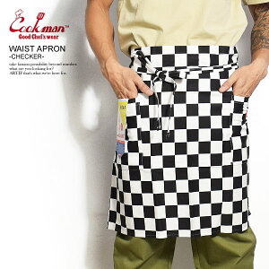 クックマン COOKMAN WAIST APRON -CHECKER- 233-91918 レディース メンズ エプロン ウエストエプロン ウェストエプロン カフェエプロン ストリート おしゃれ かっこいい カジュアル ファッション cookman