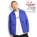 NbN} COOKMAN Delivery Jacket EX Warm Pabst Stripe Blue -BLUE- 221-23447 Y fB[X WPbg fo[WPbg   Xg[g